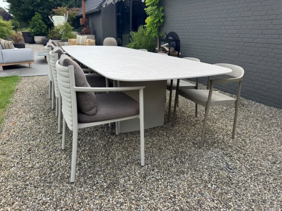 Tribù Lucca Diningset 320cm Linen Mushroom_1