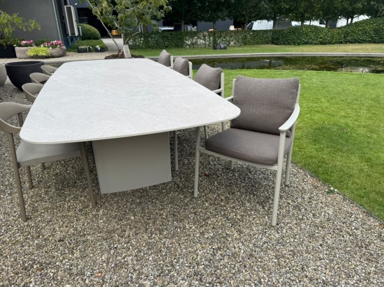 Tribù Lucca Diningset 320cm Linen Mushroom_2
